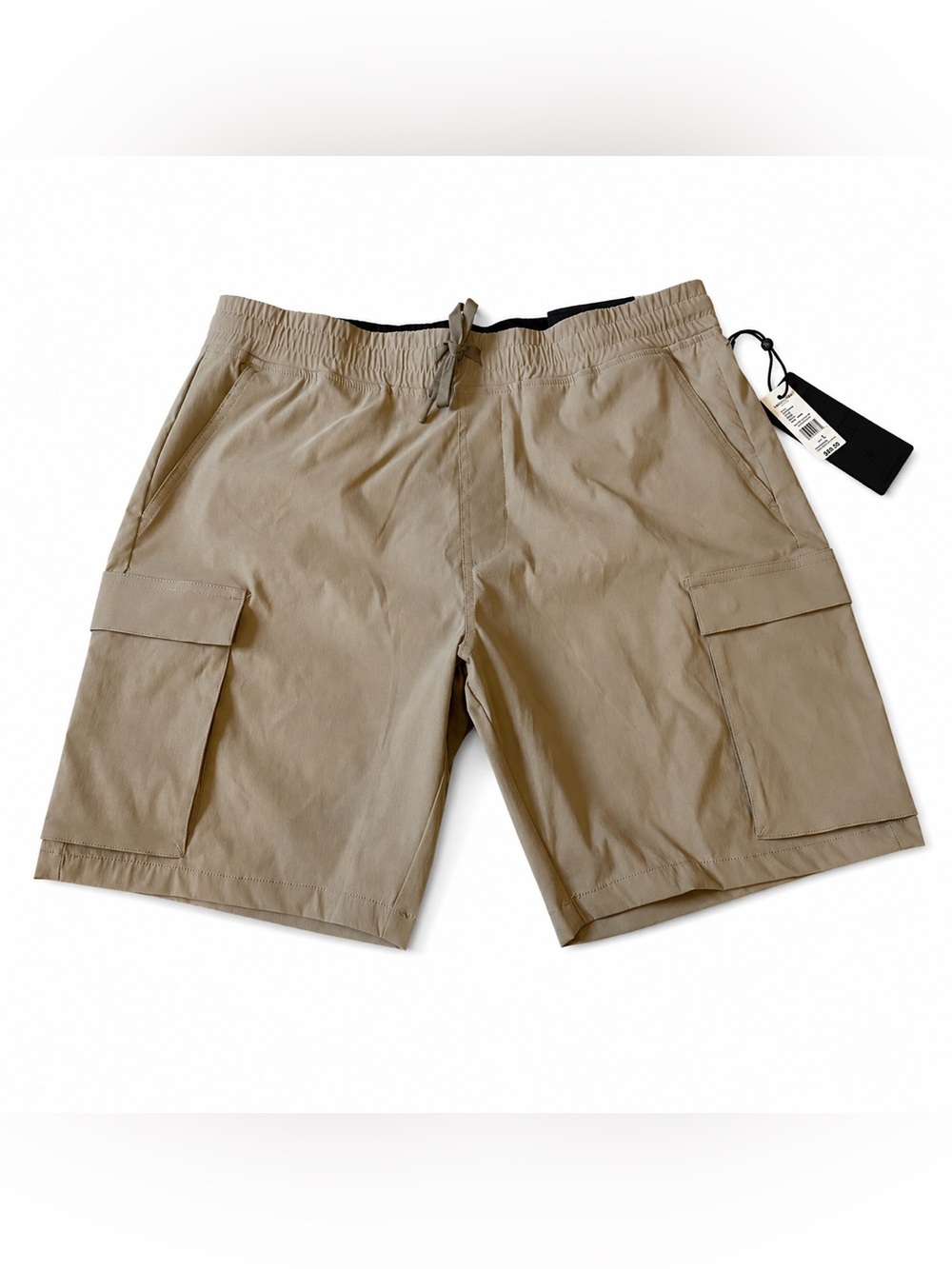 Kenneth Cole Active Men’s Tech Cargo Shorts L Gravel Stretch Water Repellent NWT